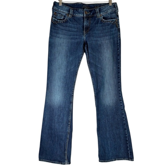 Silver Jeans Denim - Silver Suki Surplus Mid Rise Bootcut Flare Jeans Size 30